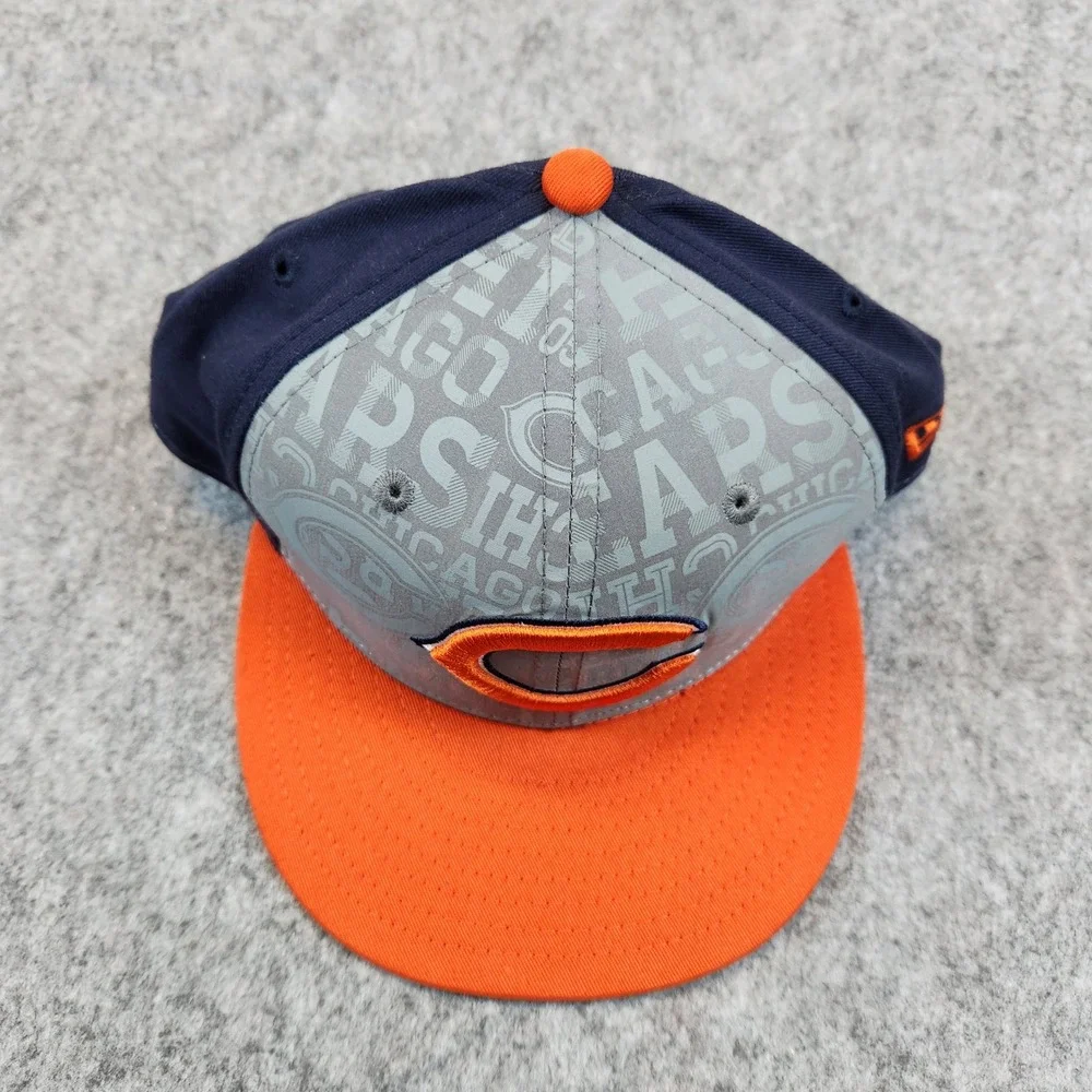 Chicago Bears New Era 9FIFTY Hat Youth Blue Gray‎ Reflective Team Snapback NFL